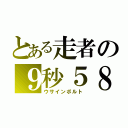 とある走者の９秒５８（ウサインボルト）