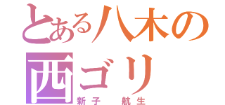 とある八木の西ゴリ（新子 航生）