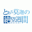 とある莫迦の絶望週間（テストキカン）