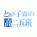 とある子霖の高二五班（インデックス）