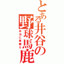 とある井谷の野球馬鹿（本当に馬鹿だ）