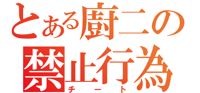 とある廚二の禁止行為（チート）