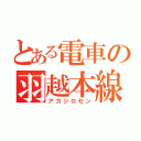 とある電車の羽越本線（アカジロセン）