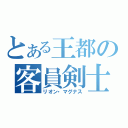 とある王都の客員剣士（リオン・マグナス）