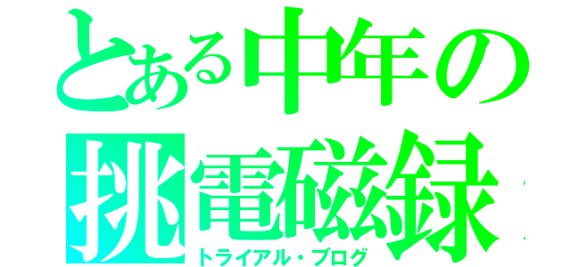 とある中年の挑電磁録（トライアル・ブログ）