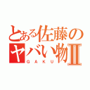 とある佐藤のヤバい物語Ⅱ（ＧＡＫＵ）