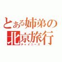 とある姉弟の北京旅行（チャイニーズ）