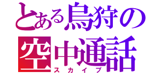 とある烏狩の空中通話（スカイプ）