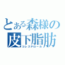 とある森様の皮下脂肪（コレステロール）