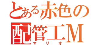 とある赤色の配管工Ｍ（マリオ）