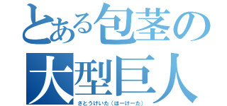 とある包茎の大型巨人（さとうけいた（ほーけーた））