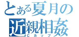 とある夏月の近親相姦（Ｃカップ）