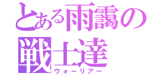 とある雨靄の戦士達（ウォーリアー）