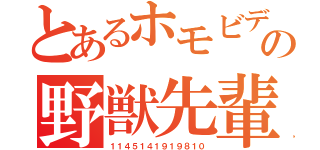 とあるホモビデの野獣先輩（１１４５１４１９１９８１０）