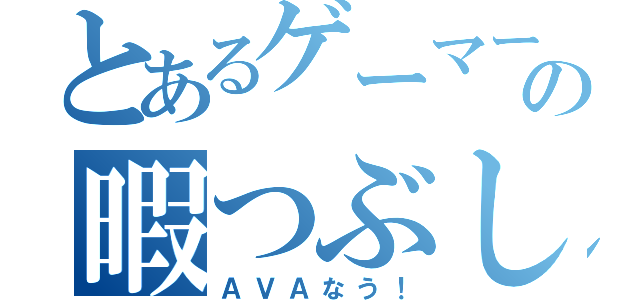 とあるゲーマーの暇つぶし（ＡＶＡなう！）