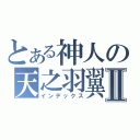 とある神人の天之羽翼Ⅱ（インデックス）