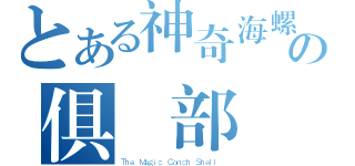 とある神奇海螺の俱樂部（Ｔｈｅ Ｍａｇｉｃ Ｃｏｎｃｈ Ｓｈｅｌｌ ）