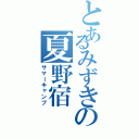 とあるみずきの夏野宿（サマーキャンプ）