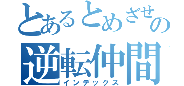 とあるとめざせの逆転仲間（インデックス）