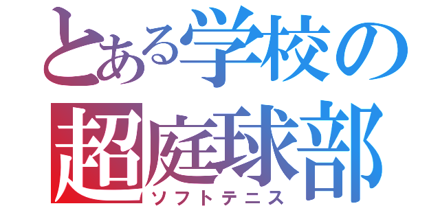 とある学校の超庭球部（ソフトテニス）