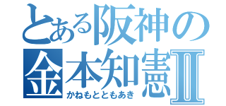 とある阪神の金本知憲Ⅱ（かねもとともあき）