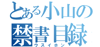 とある小山の禁書目録（ウスイホン）