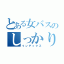 とある女バスのしっかり者（インデックス）