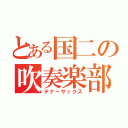 とある国二の吹奏楽部（テナーサックス）