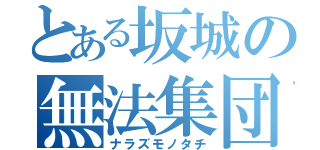 とある坂城の無法集団（ナラズモノタチ）