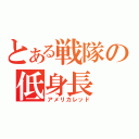 とある戦隊の低身長（アメリカレッド）