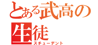 とある武高の生徒（スチューデント）