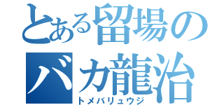 とある留場のバカ龍治（トメバリュウジ）