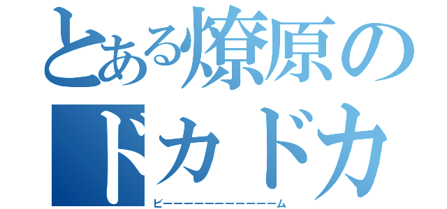 とある燎原のドカドカ（ビーーーーーーーーーーーム）