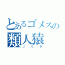 とあるゴメスの類人猿（ゴリラ）