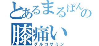 とあるまるぱんの膝痛い（グルコサミン）