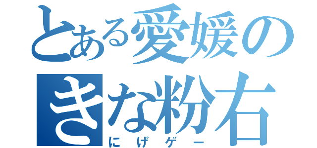 とある愛媛のきな粉右厨（にげゲー）