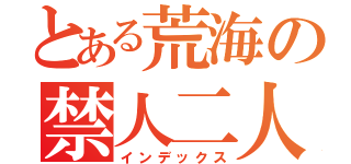 とある荒海の禁人二人（インデックス）