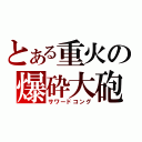 とある重火の爆砕大砲（サワードコング）