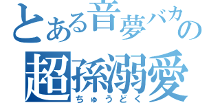 とある音夢バカの超孫溺愛（ちゅうどく）