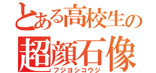 とある高校生の超顔石像（フジヨシコウジ）