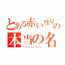 とある赤い彗星の本当の名前（キャスバル・レム・ダイクン）