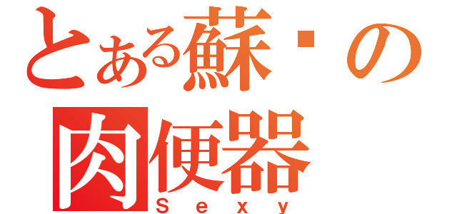 とある蘇囍の肉便器（Ｓｅｘｙ）