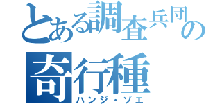 とある調査兵団の奇行種（ハンジ・ゾエ）