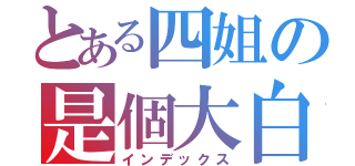 とある四姐の是個大白痴（インデックス）