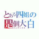 とある四姐の是個大白痴（インデックス）