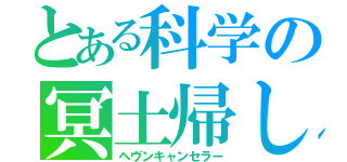 とある科学の冥土帰し（ヘヴンキャンセラー）