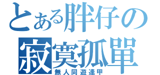 とある胖仔の寂寞孤單（無人同遊逢甲）