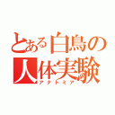 とある白鳥の人体実験（アナトミア）