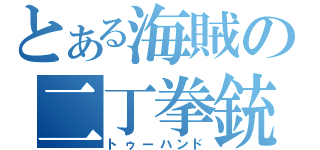 とある海賊の二丁拳銃（トゥーハンド）