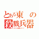 とある東の殺戮兵器（コストも設備もカット‼）